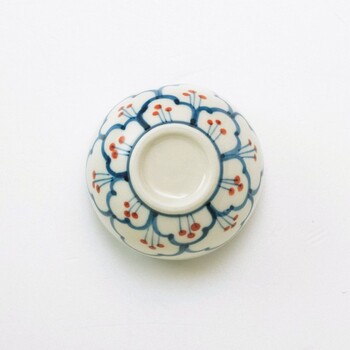 華 三ツ山 珍味 小付 紅 紺 3個セット 送料無料-6