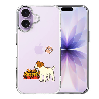 iPhone17 ケース クリア ジャックラッセルテリア 2 スマホケース 側面ソフト 背面ハード ハイブリッド  送料無料-0