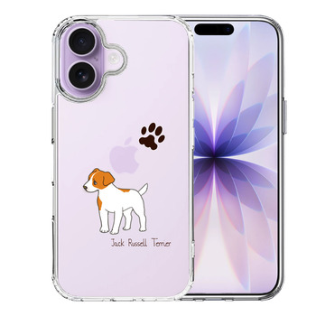 iPhone17 ケース クリア ジャックラッセルテリア 1 スマホケース 側面ソフト 背面ハード ハイブリッド  送料無料-0