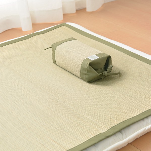 国産 い草 小枕 高さ調整できる 吉備 グリーン 約24X11X11cm 送料無料-2