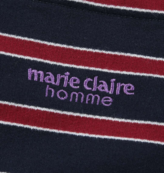 大きいサイズ marie claire homme ミニ裏毛Tシャツセット 3L 4L 5L 6L 8L ネイビー ラッピング可 送料無料 即日発送-4