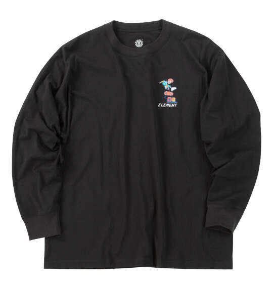 大きいサイズ ELEMENT KAMO CHILL長袖Tシャツ 3L 4L 5L 6L ブラック ラッピング可 送料無料 即日発送-1