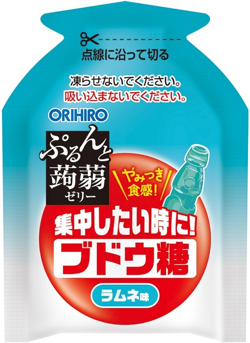 期間限定 ぷるんと蒟蒻ゼリーパウチ ブドウ糖 ラムネ味 18個セット 送料無料-2