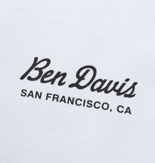 大きいサイズ BEN DAVIS グラフィック長袖Tシャツ 3L 4L 5L 6L ホワイト ラッピング可 送料無料 即日発送-2
