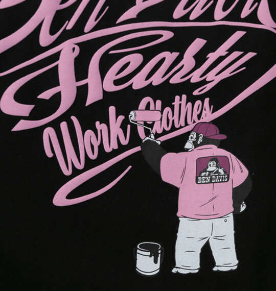 大きいサイズ BEN DAVIS ハートスクリプトロゴ長袖Tシャツ 3L 4L 5L 6L ブラック ラッピング可 送料無料 即日発送-2