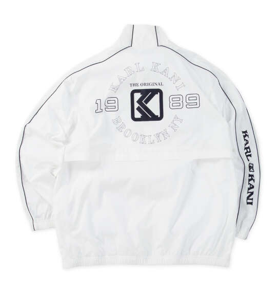 大きいサイズ KARL KANI 裏メッシュブレーカーセット 3L 4L 5L 6L 8L ホワイト　K裏メッシュブレーカーセットです。 ラッピング可 送料無料 即日発送-3