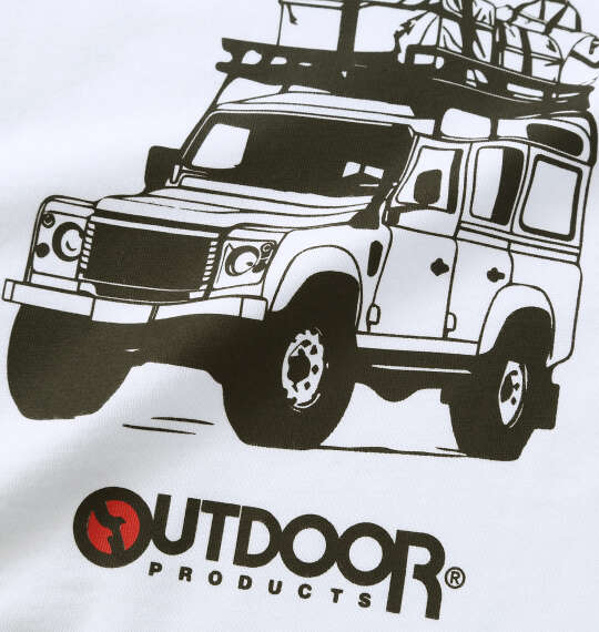 大きいサイズ OUTDOOR PRODUCTS 天竺長袖Tシャツ 3L 4L 5L 6L ホワイト ラッピング可 送料無料 即日発送-3