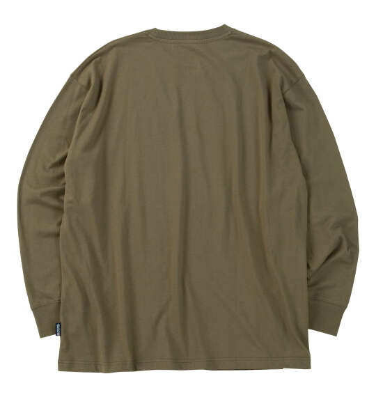 大きいサイズ OUTDOOR PRODUCTS 天竺長袖Tシャツ 3L 4L 5L 6Lカーキ ラッピング可 送料無料 即日発送-1