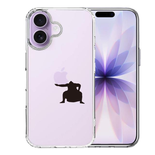 iPhone17 ケース クリア おすもうさん 土俵入り スマホケース 側面ソフト 背面ハード ハイブリッド 送料無料-0