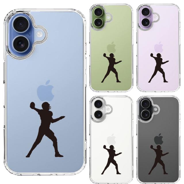 iPhone17 ケース クリア クォーターバック スマホケース 側面ソフト 背面ハード ハイブリッド  送料無料-1