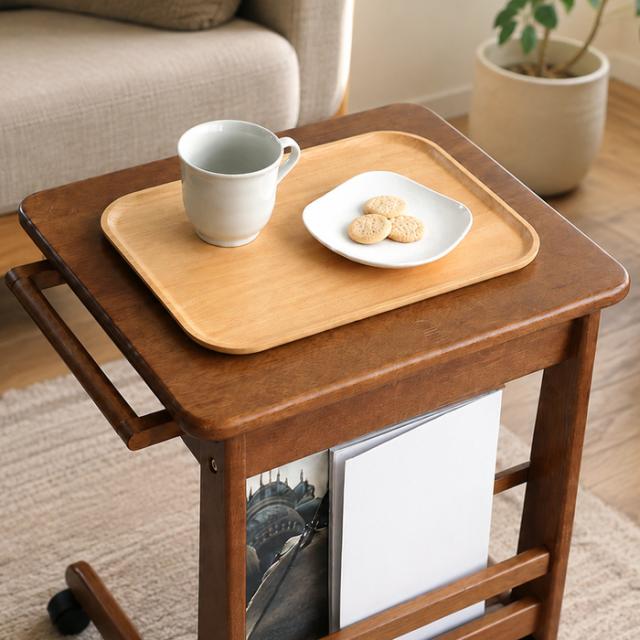 サイドテーブル ライトブラウン　毎日のくつろぎを身軽に整える　SRT 3969 Sorie Side Table　 送料無料 即日発送-14
