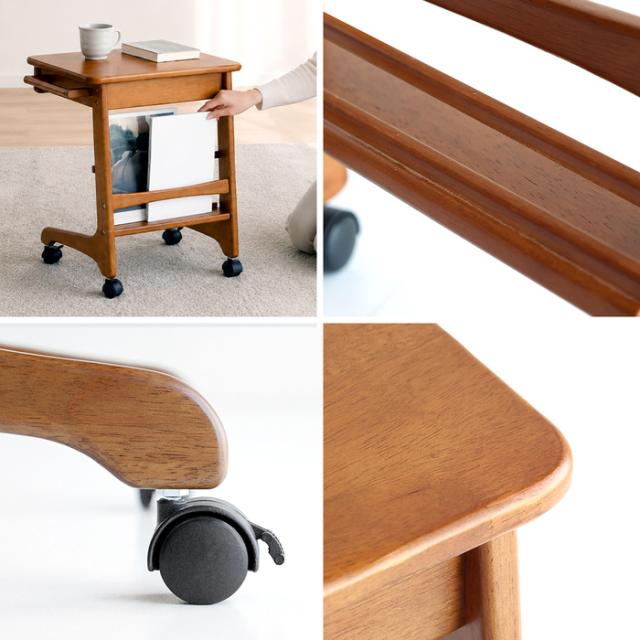 サイドテーブル ライトブラウン　毎日のくつろぎを身軽に整える　SRT 3969 Sorie Side Table　 送料無料 即日発送-17
