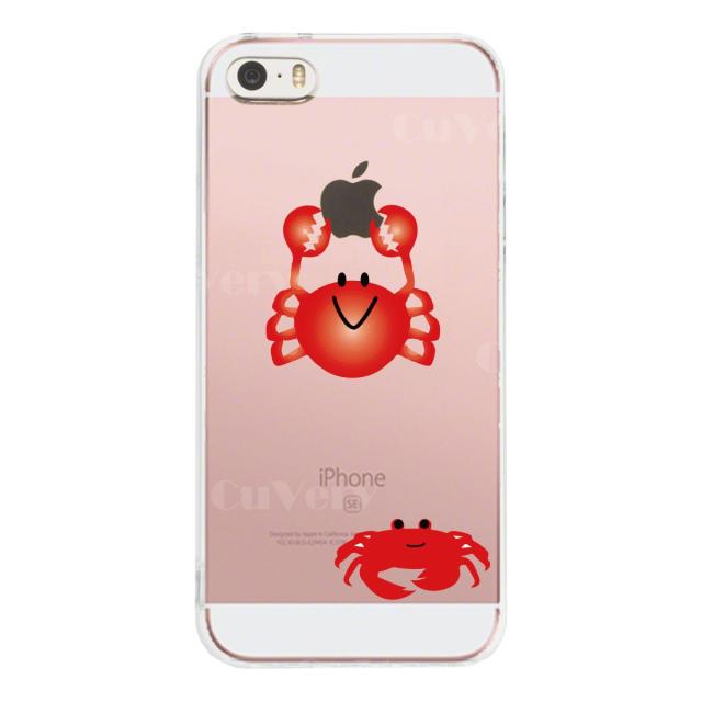 iPhone5 iPhone5s ケース クリア 蟹 ズワイガニ カニ スマホケース ハード スマホケース ハード 送料無料-1