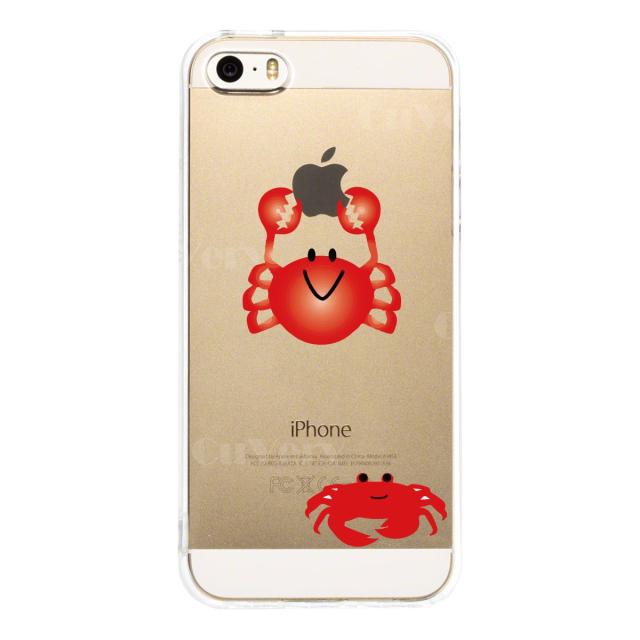 iPhone5 iPhone5s ケース クリア 蟹 ズワイガニ カニ スマホケース ハード スマホケース ハード 送料無料-2