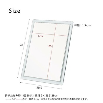 スクエア卓上ミラー CLEARクリア 送料無料-6