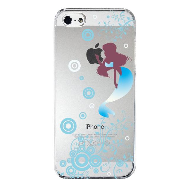 iPhone5 iPhone5s ケース クリア 人魚姫 ブルー スマホケース ハード スマホケース ハード 送料無料-2
