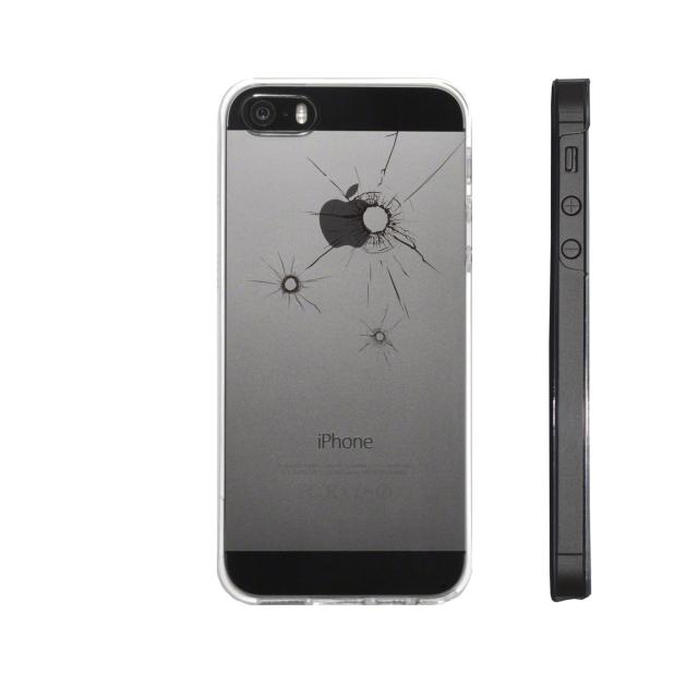 iPhone5 iPhone5s ケース クリア 銃の弾痕2 スマホケース ハード スマホケース ハード 送料無料-2