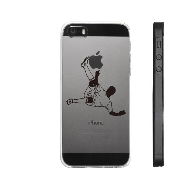 iPhone5 iPhone5s ケース クリア サッカー オーバーヘッドシュート スマホケース ハード スマホケース ハード 送料無料-2