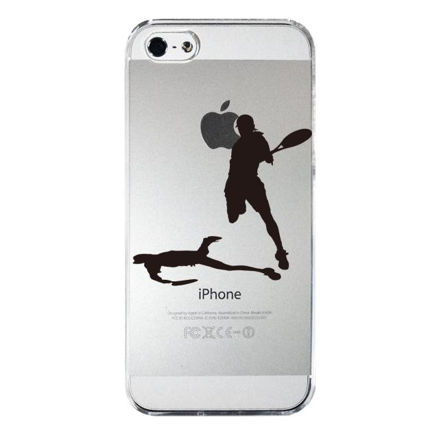 iPhone5 iPhone5s ケース クリア テニス スマッシュ スマホケース ハード スマホケース ハード 送料無料-3
