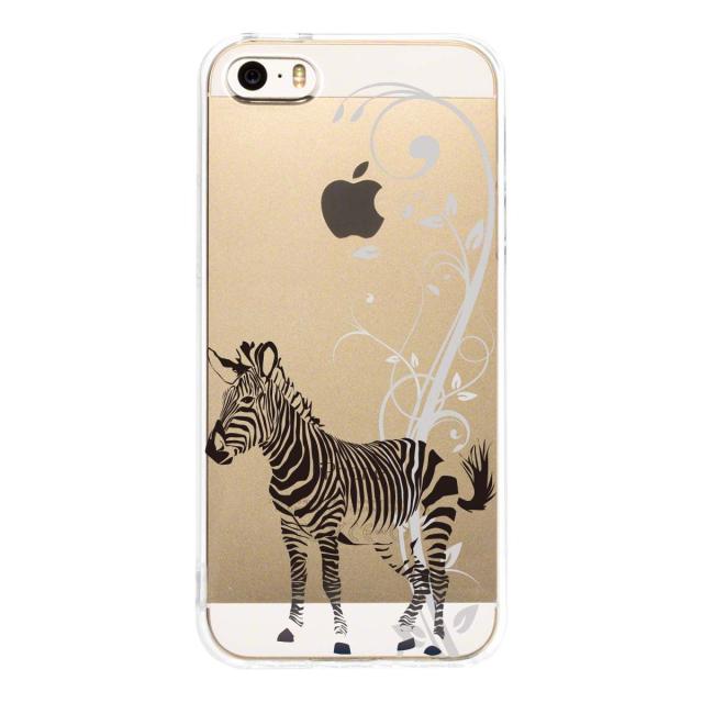 iPhone5 iPhone5s ケース クリア シマウマ ブラック スマホケース ハード スマホケース ハード 送料無料-2