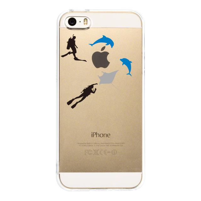 iPhone5 iPhone5s ケース クリア スキューバダイビング スマホケース ハード スマホケース ハード 送料無料-2