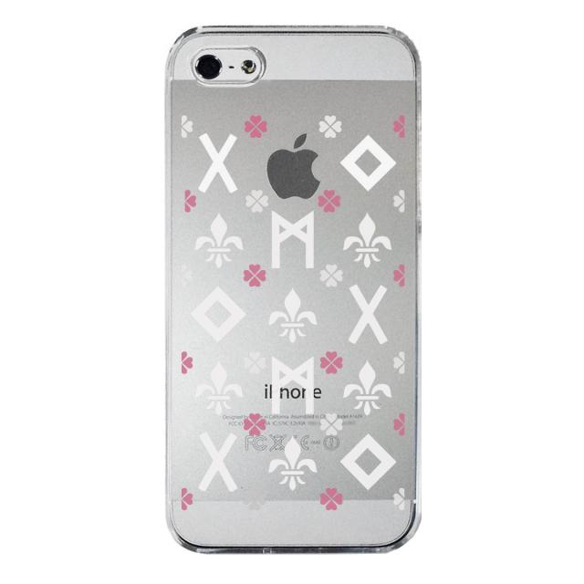 iPhone5 iPhone5s ケース クリア ルーン文字 ピンク スマホケース ハード スマホケース ハード 送料無料-3