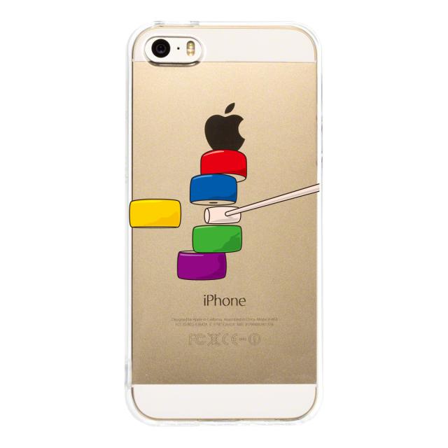 iPhone5 iPhone5s ケース クリア ダルマ落とし カラー スマホケース ハード スマホケース ハード 送料無料-2