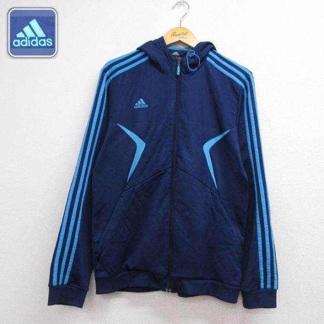古着 アディダス adidas 長袖 ジャージ パーカー メンズ ワンポイントロ