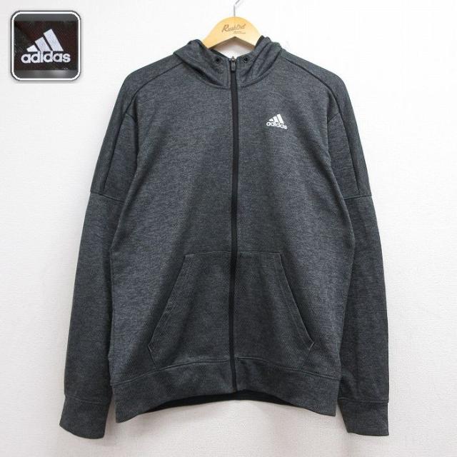 古着 アディダス adidas 長袖 ジャージ パーカー メンズ ワンポイントロ
