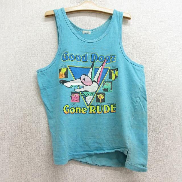 古着 ビンテージ タンクトップ キッズ ボーイズ 子供服 80年代 80s 犬