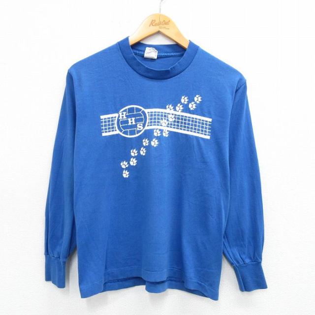 古着 長袖 ビンテージ Tシャツ キッズ ボーイズ 子供服 80年代 80s H