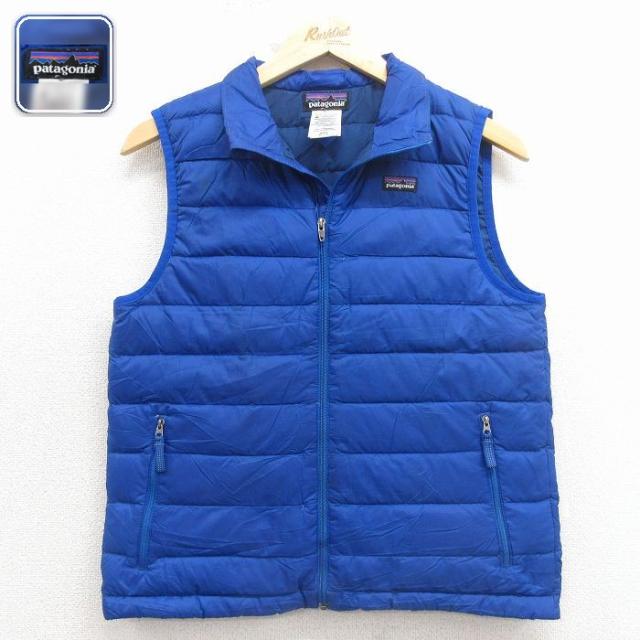 古着 パタゴニア patagonia ダウン ベスト キッズ ボーイズ 子供服