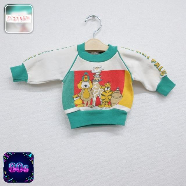 古着 BABYFAM 長袖 子供服 80年代 80s キッズ スウェット ラグラ