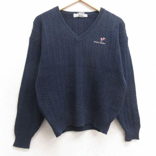 古着 IZOD 長袖 ケーブル セーター レディース 90年代 90s DESE
