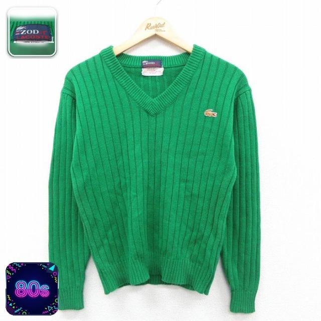 古着 ラコステ LACOSTE IZOD 長袖 ブランド セーター レディース