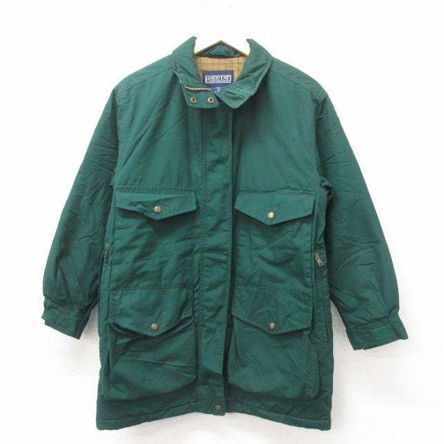 古着 ランズエンド 長袖 コート レディース 00年代 00s ロング丈 シンサ