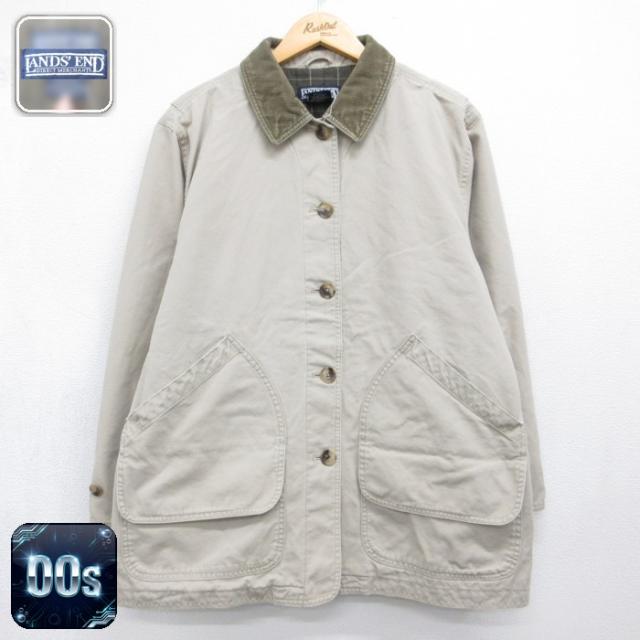 古着 LANDSEND ランズエンド 長袖 レディース 00年代 00s カバー