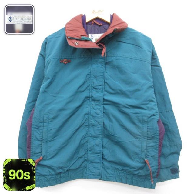古着 Columbia コロンビア 長袖 ナイロン レディース 90年代 90s