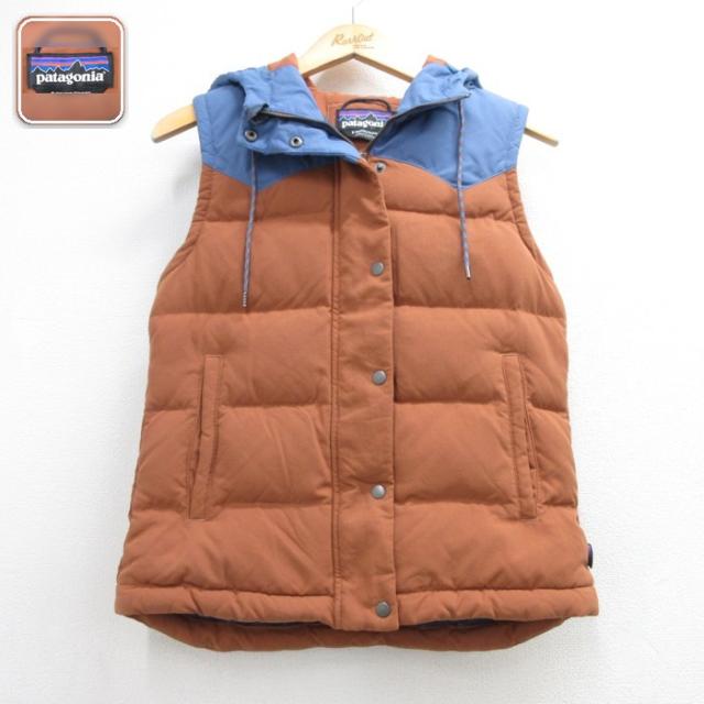 古着 パタゴニア patagonia パーカー レディース ダウン ベスト ブラ