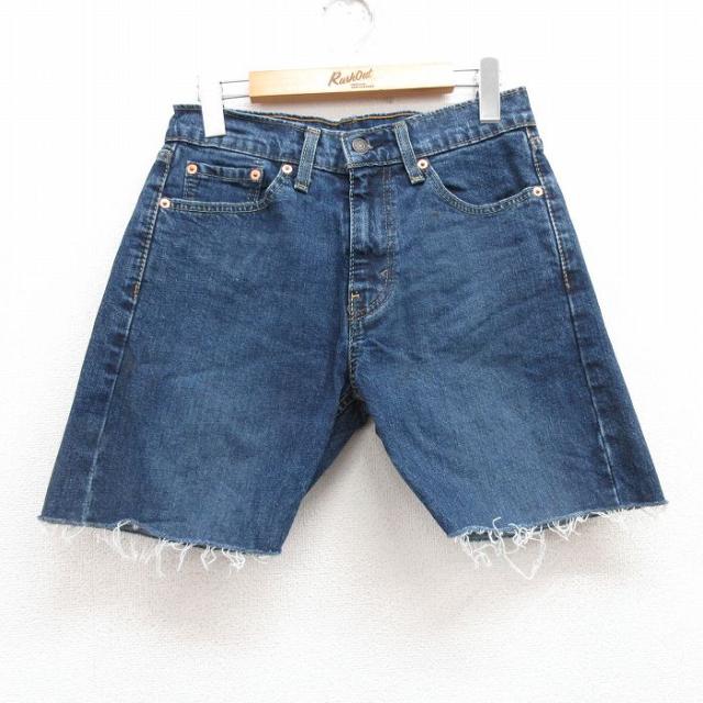 古着 リーバイス Levis505 ショート パンツ ショーツ レディース 紺