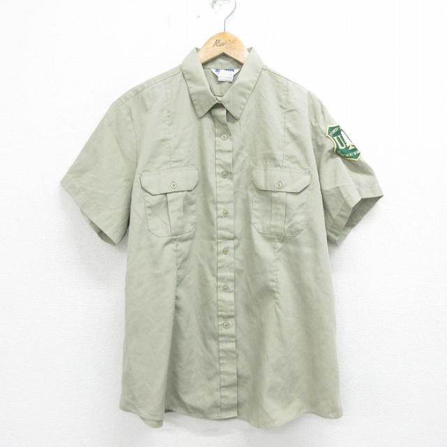 古着 半袖 ワーク シャツ レディース 90年代 90s US 大きいサイズ U