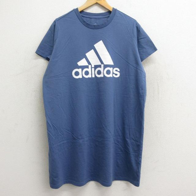 古着 アディダス adidas 半袖 Tシャツ ワンピース レディース ビッグロ