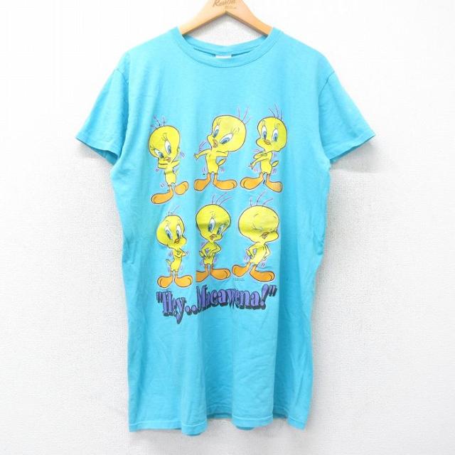 古着 半袖 Tシャツ ワンピース レディース 90年代 90s ルーニーテューン