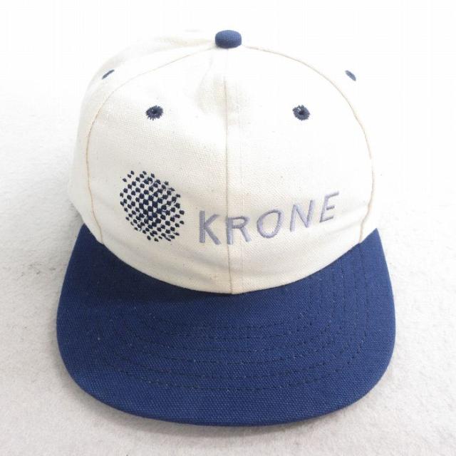 中古 キャップ 90年代 90s KRONE 刺繍 ツートンカラー USA製 生