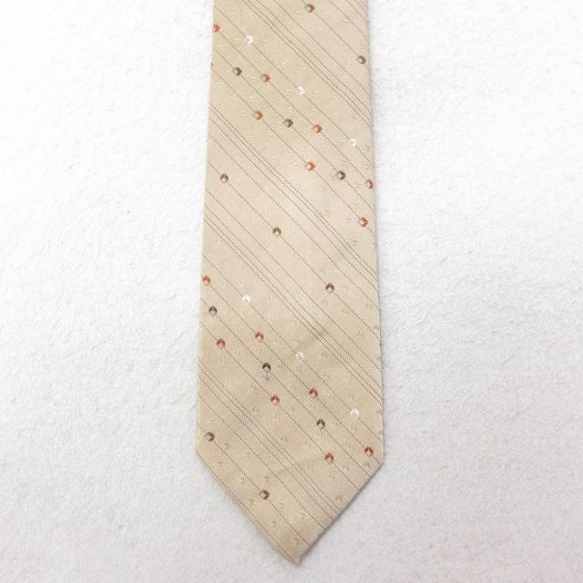 中古 ネクタイ 80年代 80s ベージュ カーキ 中古 古着
