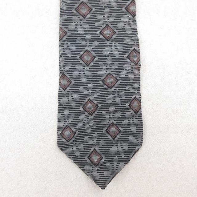中古 ネクタイ 90年代 90s シルク USA製 グレー他 中古 古着