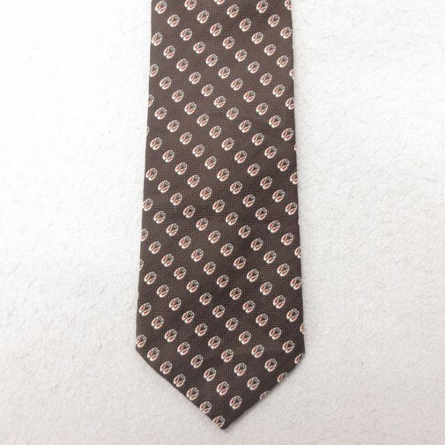 中古 ネクタイ 80年代 80s こげ茶 ブラウン 中古 古着