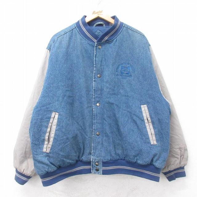 古着 長袖 デニム ジャケット スタジャン メンズ 00年代 00s Sealy