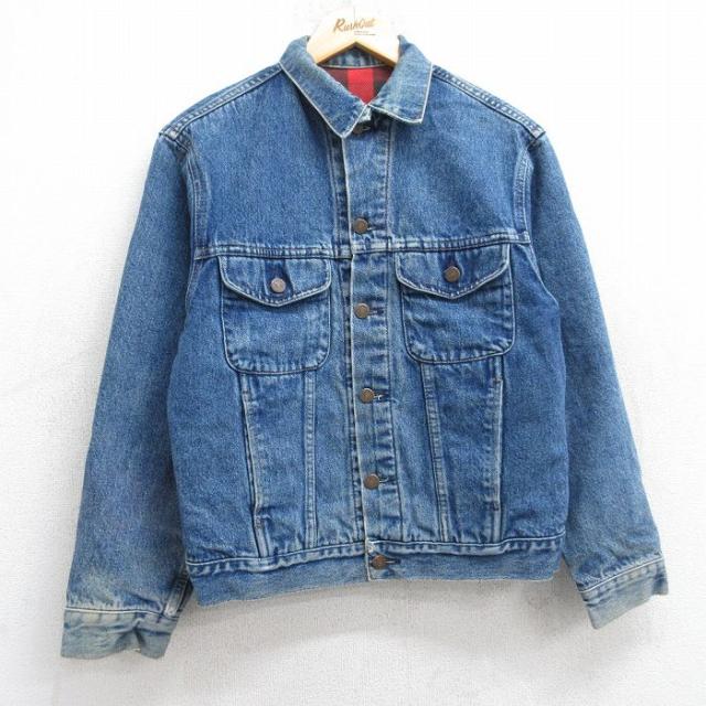 古着 ギャップ GAP 長袖 ジージャン メンズ 00年代 00s コットン 紺