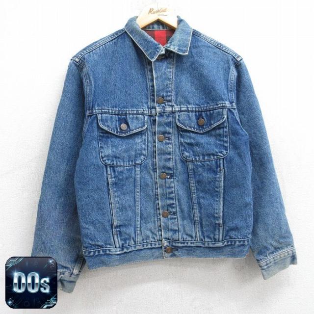 古着 ギャップ GAP 長袖 ジージャン メンズ 00年代 00s コットン 紺